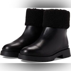 Marc Fisher LTD NEW Women’s Vina Faux Fur Real Leather Ankle Boots Size 6.5